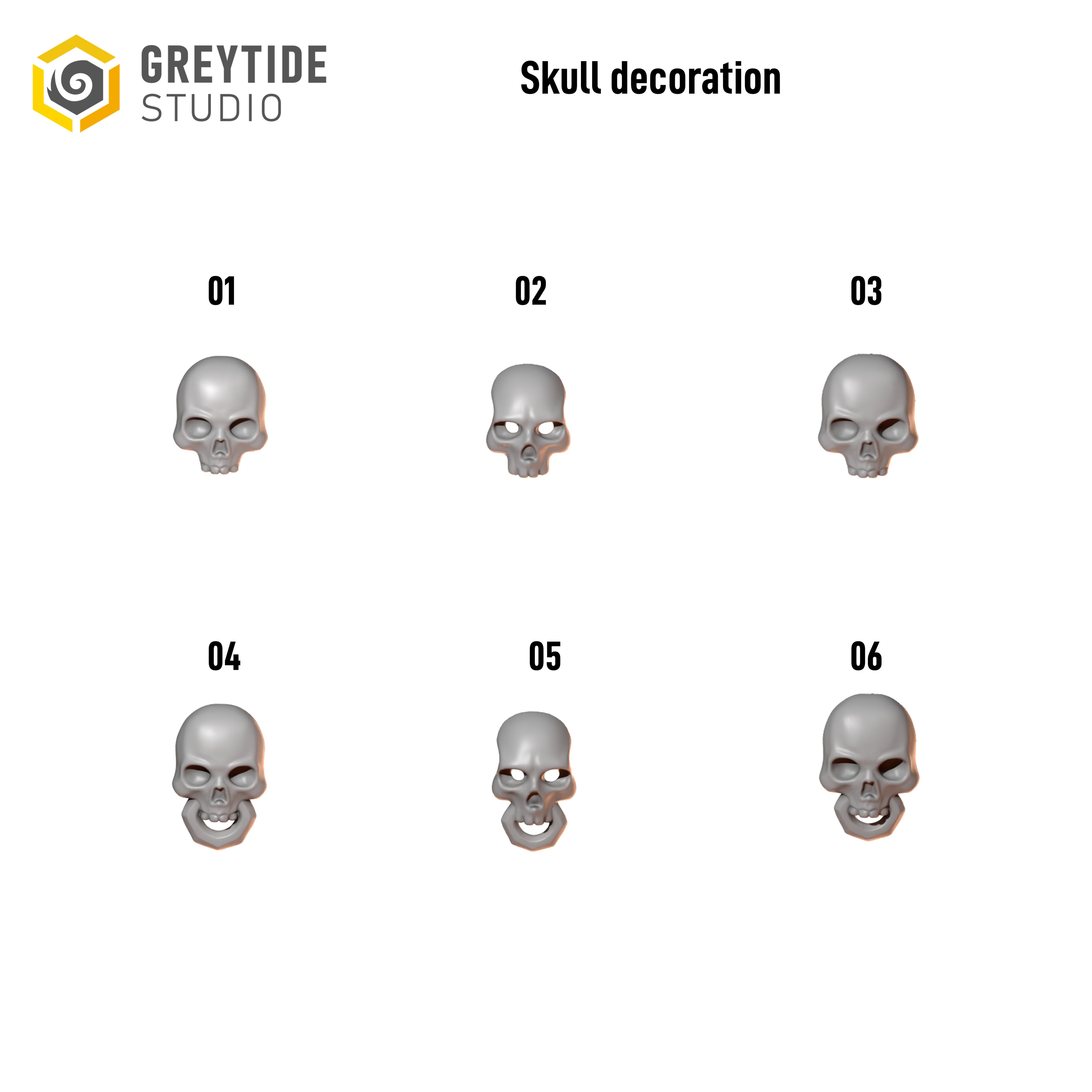 Cursed Company Skull Decorations