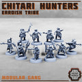 Erroish Tribe - Chitari Hunters (10) - Resin Miniatures - ProxiesAU