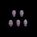 Battle Sister Ebony Grail Heads (10)