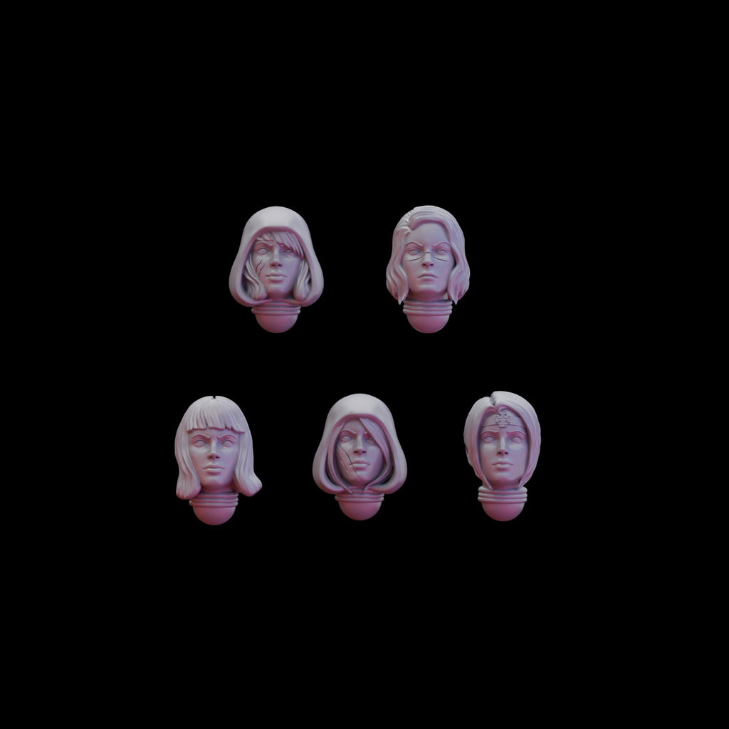Battle Sister Martyr Heads (10)