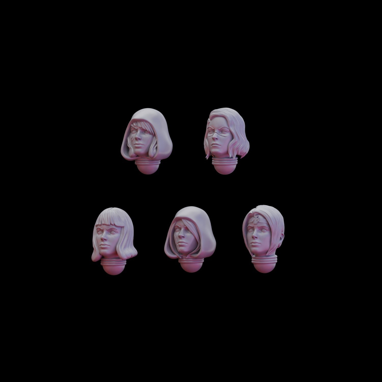Battle Sister Martyr Heads (10)