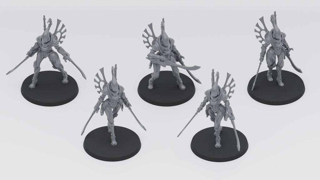 Space Elf Bone Wraiths (5)