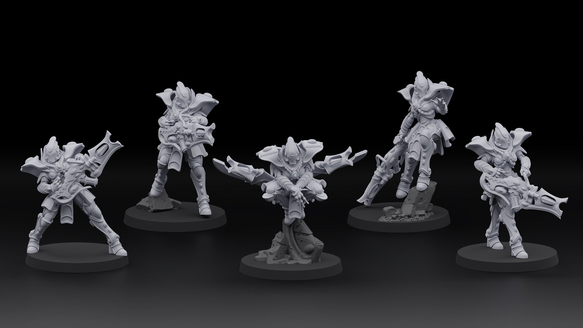 Space Elf Bone Arachnids (5)