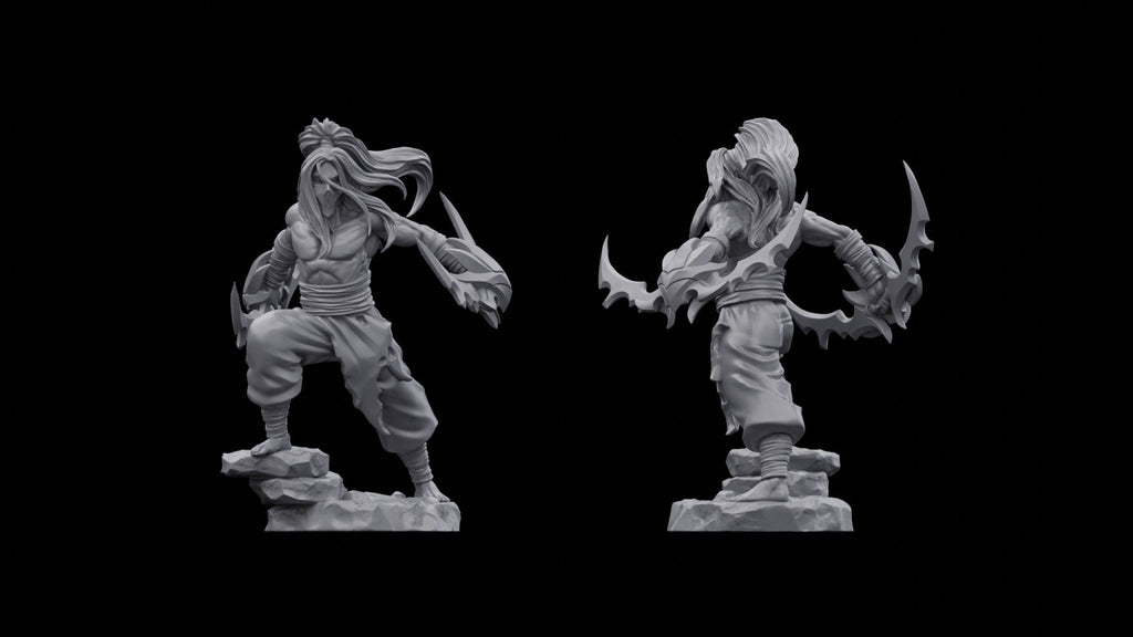 Dark Space Elves Etheric Blades (5) - Resin Miniatures - ProxiesAU