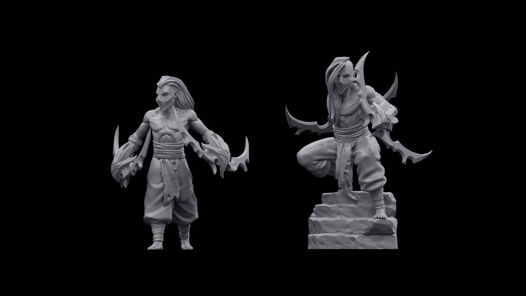 Dark Space Elves Etheric Blades (5) - Resin Miniatures - ProxiesAU