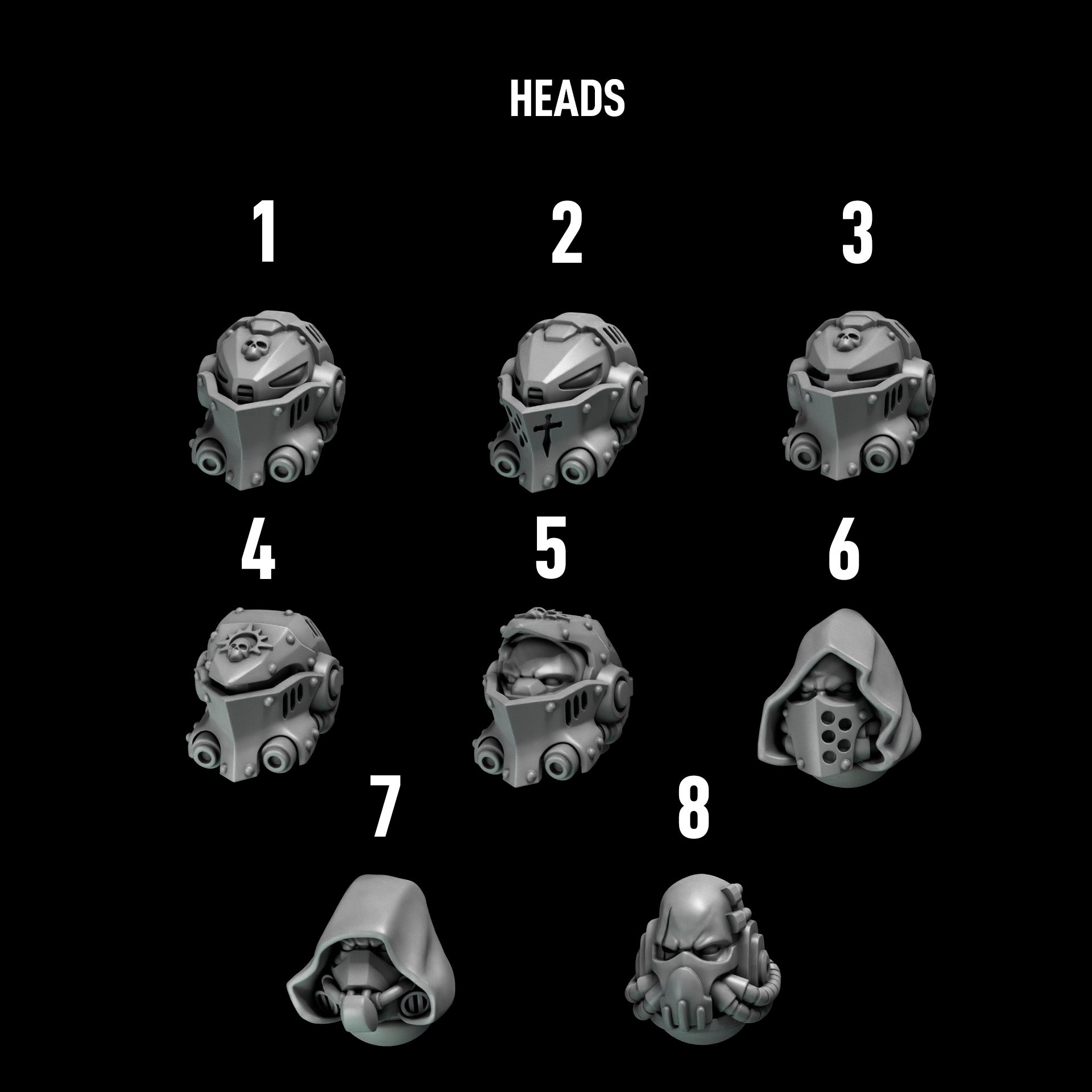 Eternal Pilgrim Big Heads (8pcs)