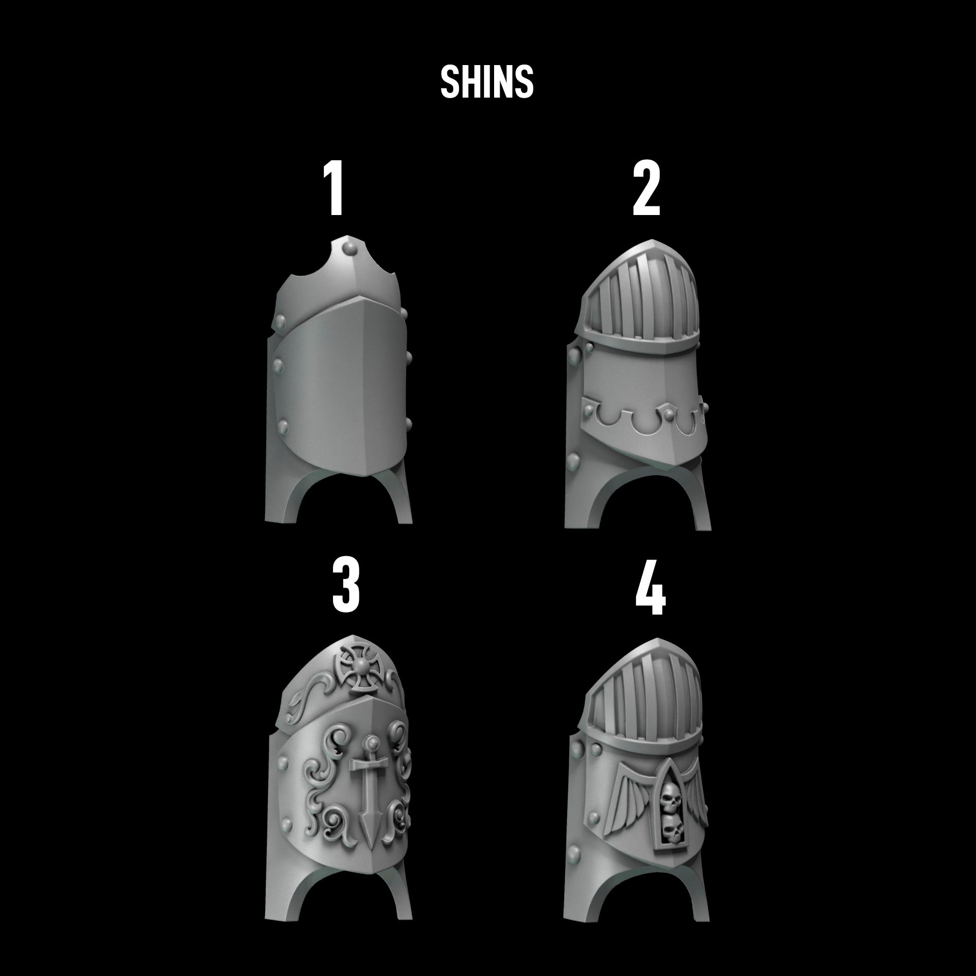 Eternal Pilgrim Big Gorgets and Shins (9pcs)