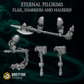 Eternal Pilgrim Big Flail, Hammers and Halberd (4pcs)