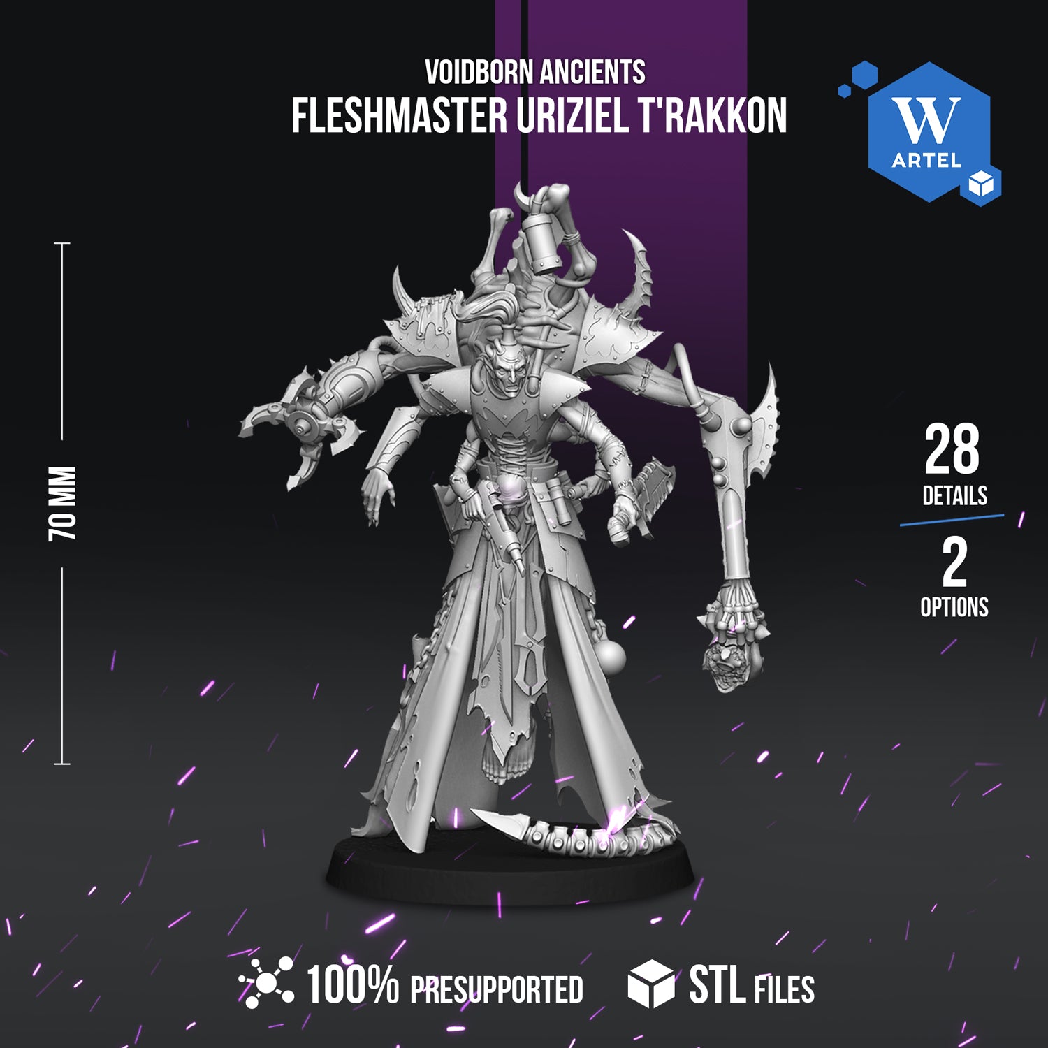 Dark Space Elves Fleshmaster Uriziel T'Rakkon