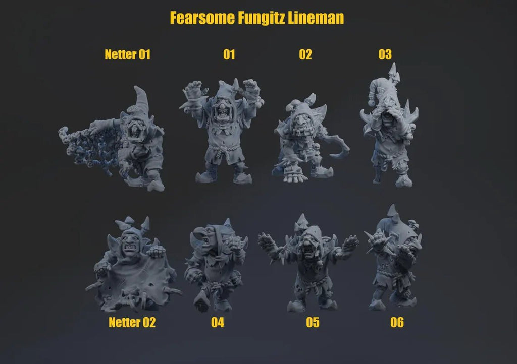 Fearsome Fungal Goblins Football Team (27) - Tabletop Miniatures - ProxiesAU