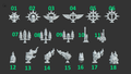 Eternal Pilgrim Backpack Decorations (18pcs)