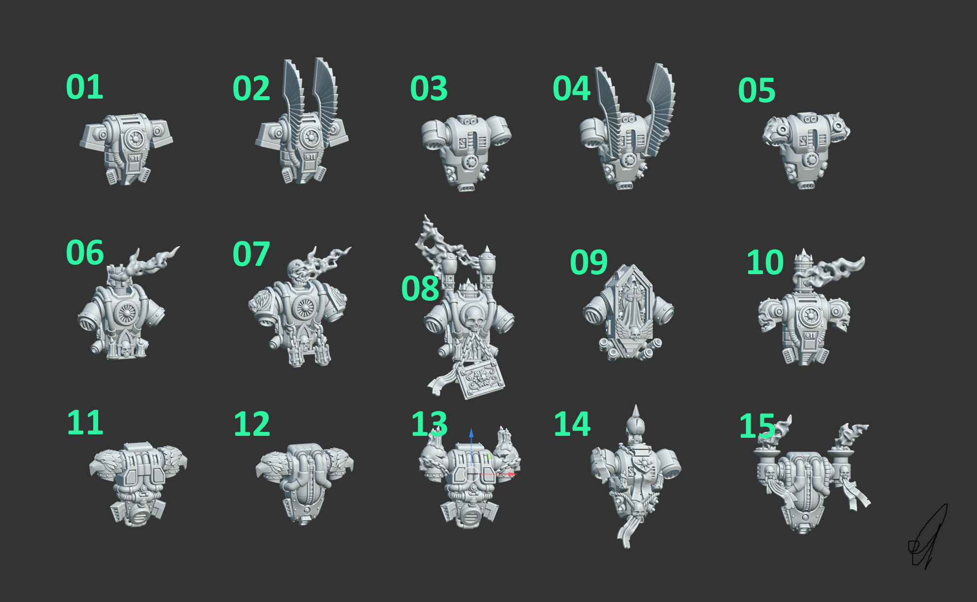 Eternal Pilgrim Backpacks (15pcs)
