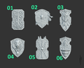 Eternal Pilgrim Shields (6pcs)