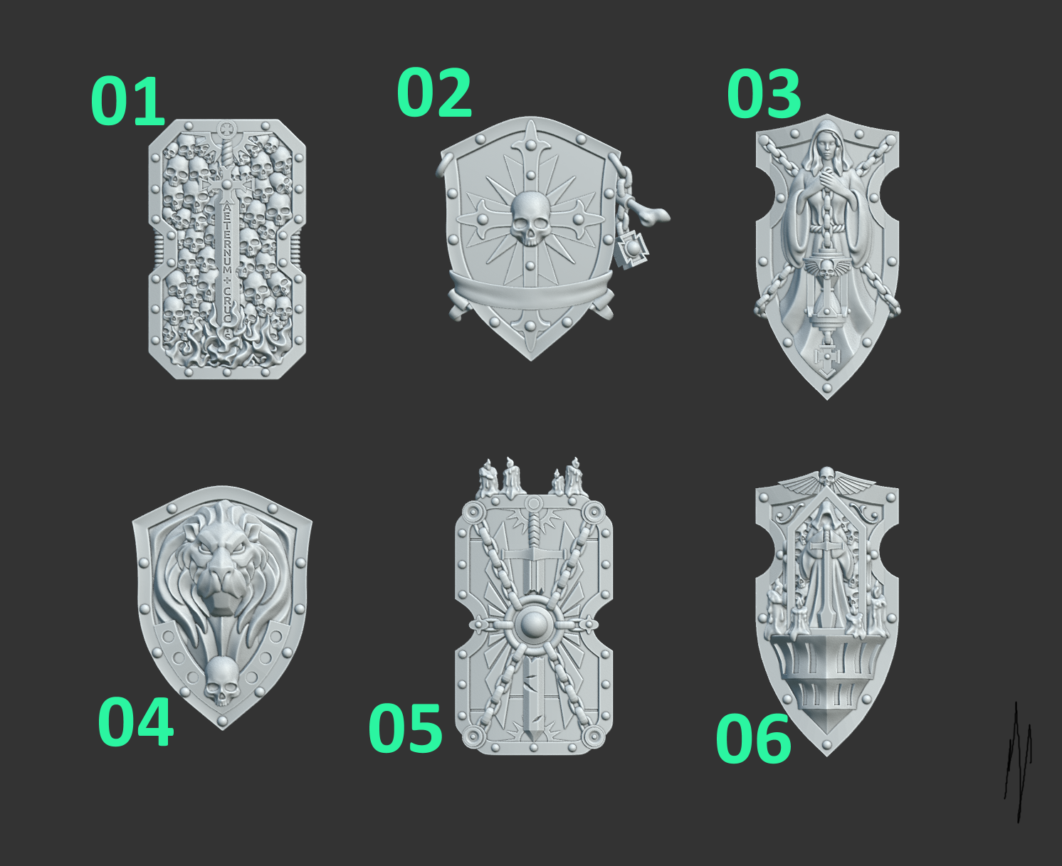 Eternal Pilgrim Shields (6pcs)