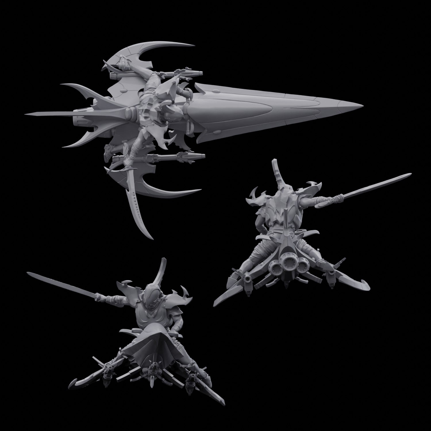 Dark Space Elf Swift Blades (3)