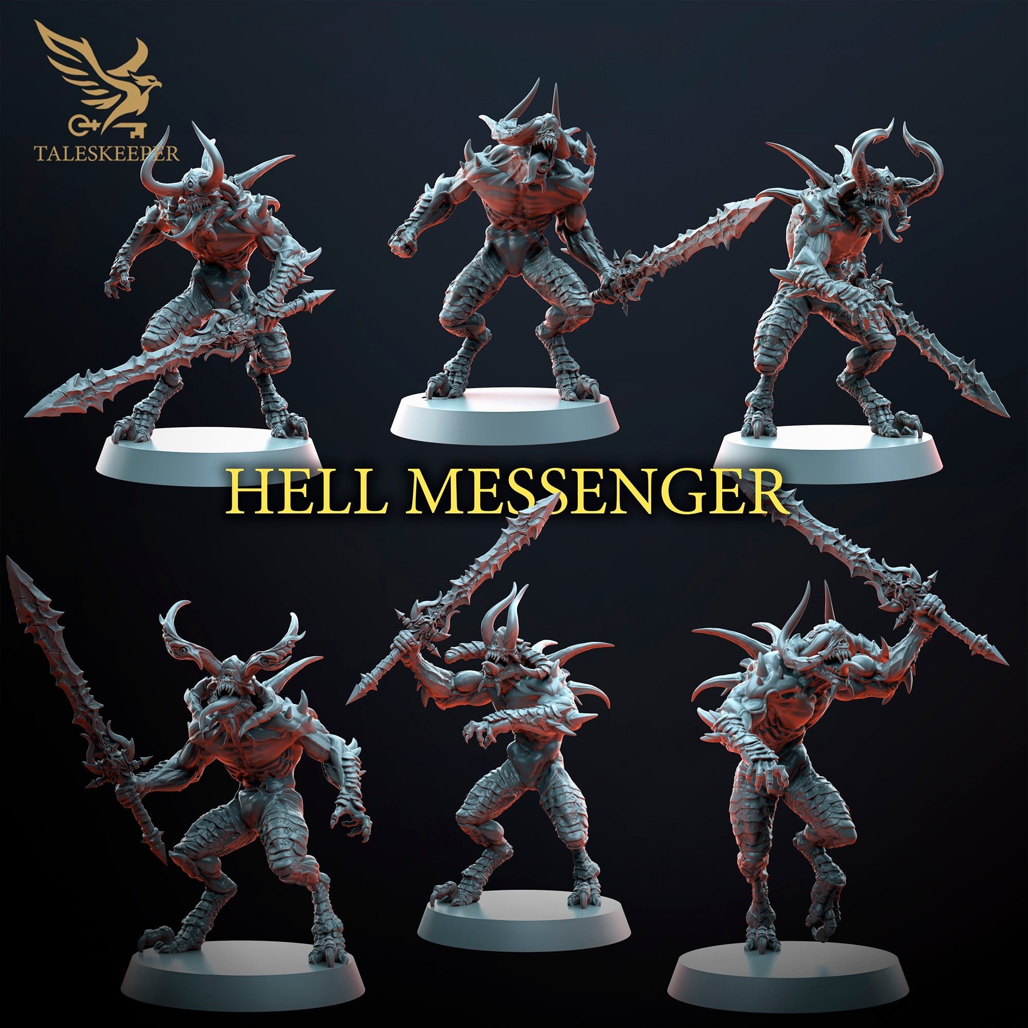 Hell Messengers - Set 1 (6) - Tabletop Miniatures - ProxiesAU
