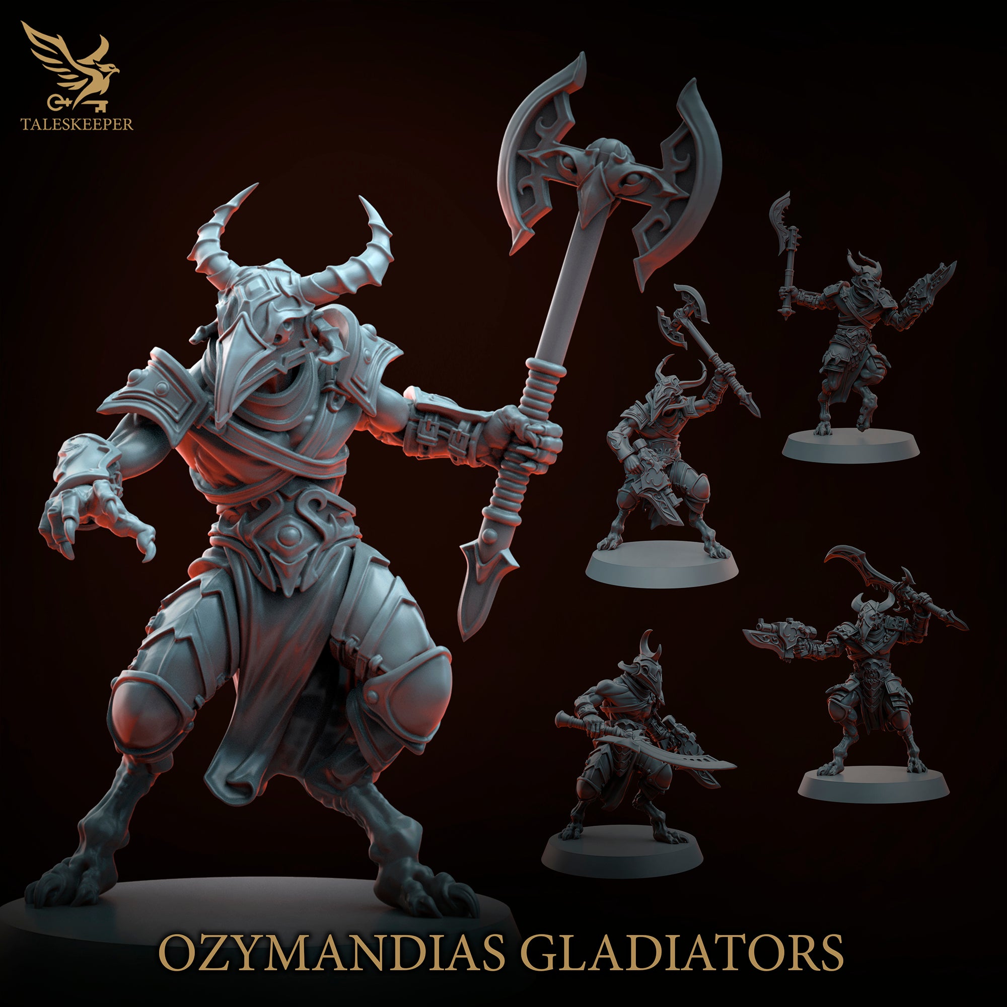 Ozymandias Gladiators (5) - Tabletop Miniatures - ProxiesAU