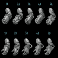 Primal Hounds Fists (5) - Resin Bits - ProxiesAU