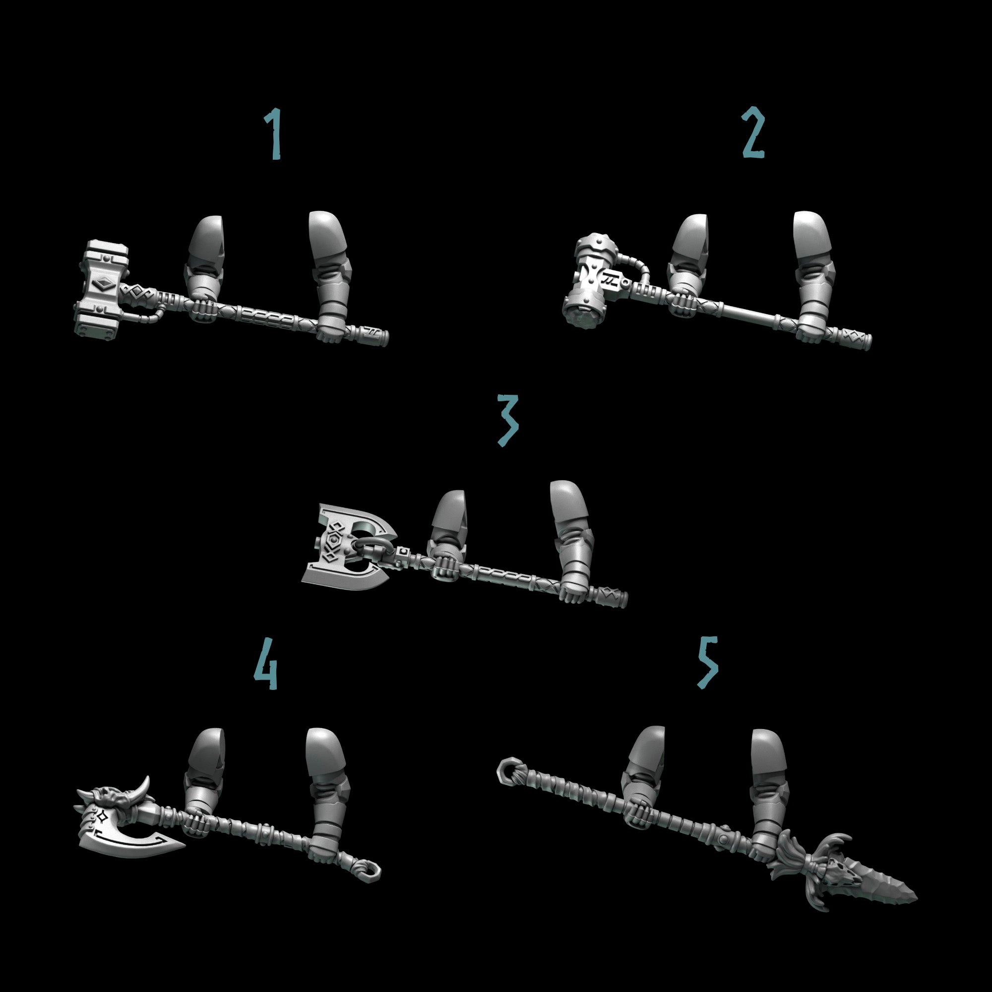 Primal Hounds Two Handed Melee (5)