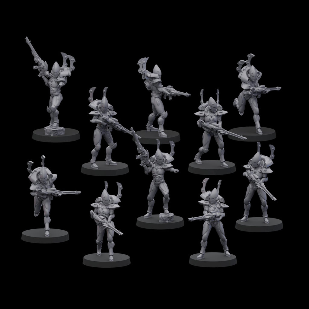 Space Elves Male Defence Squad (10)
