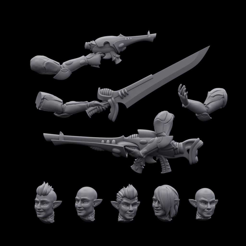 Space Elves Male Defence Squad (10)