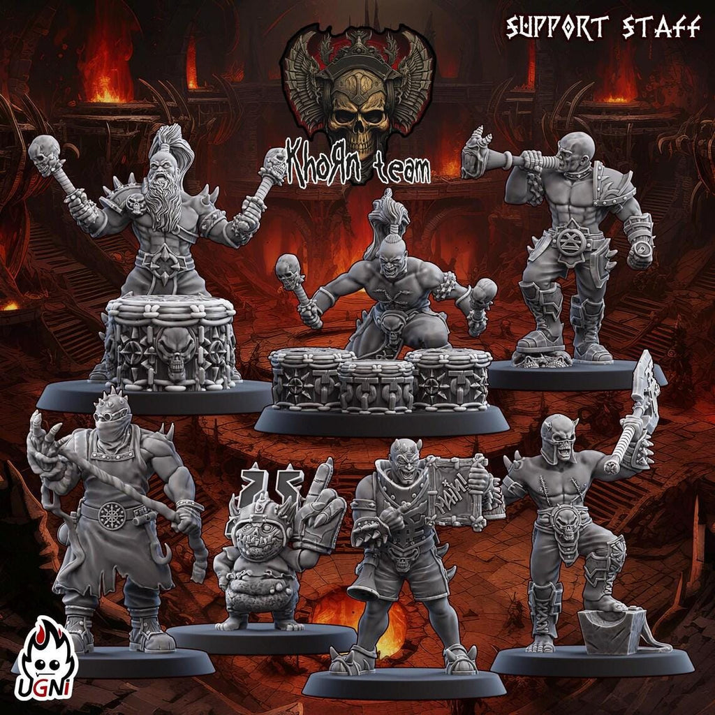 Demon Warriors Football Team (17) - Resin Miniatures - ProxiesAU
