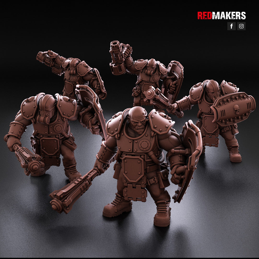 Imperial Force Abhuman Armored Giants Squad (5)