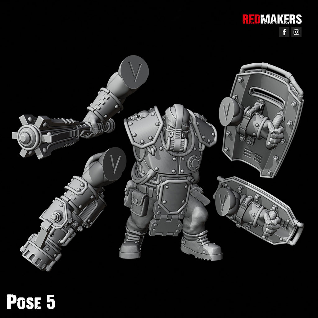 Imperial Force Abhuman Armored Giants Squad (5)