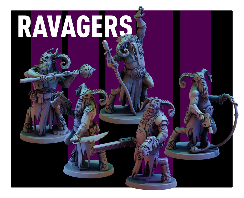 Ravagers (5) - Tabletop Miniatures - ProxiesAU