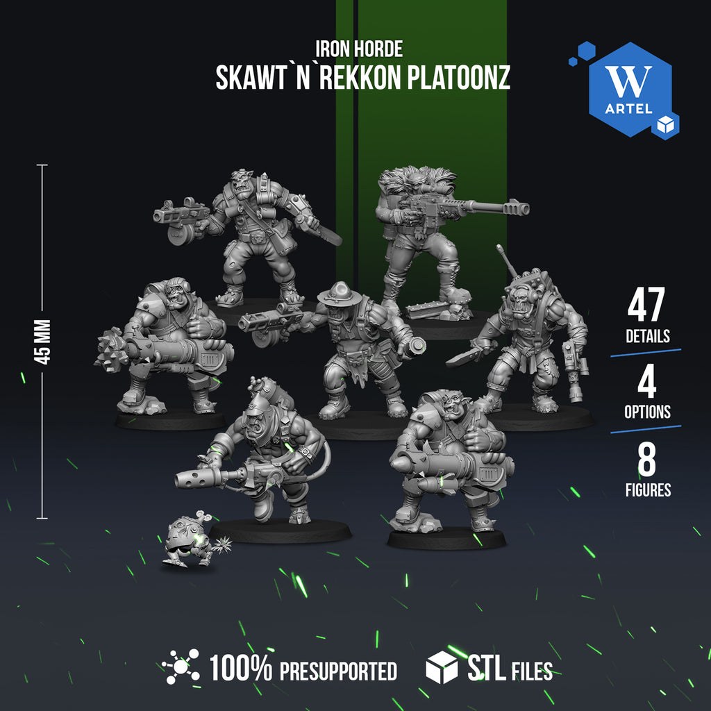 Space Orc Skawt`n`Rekkon Platoonz