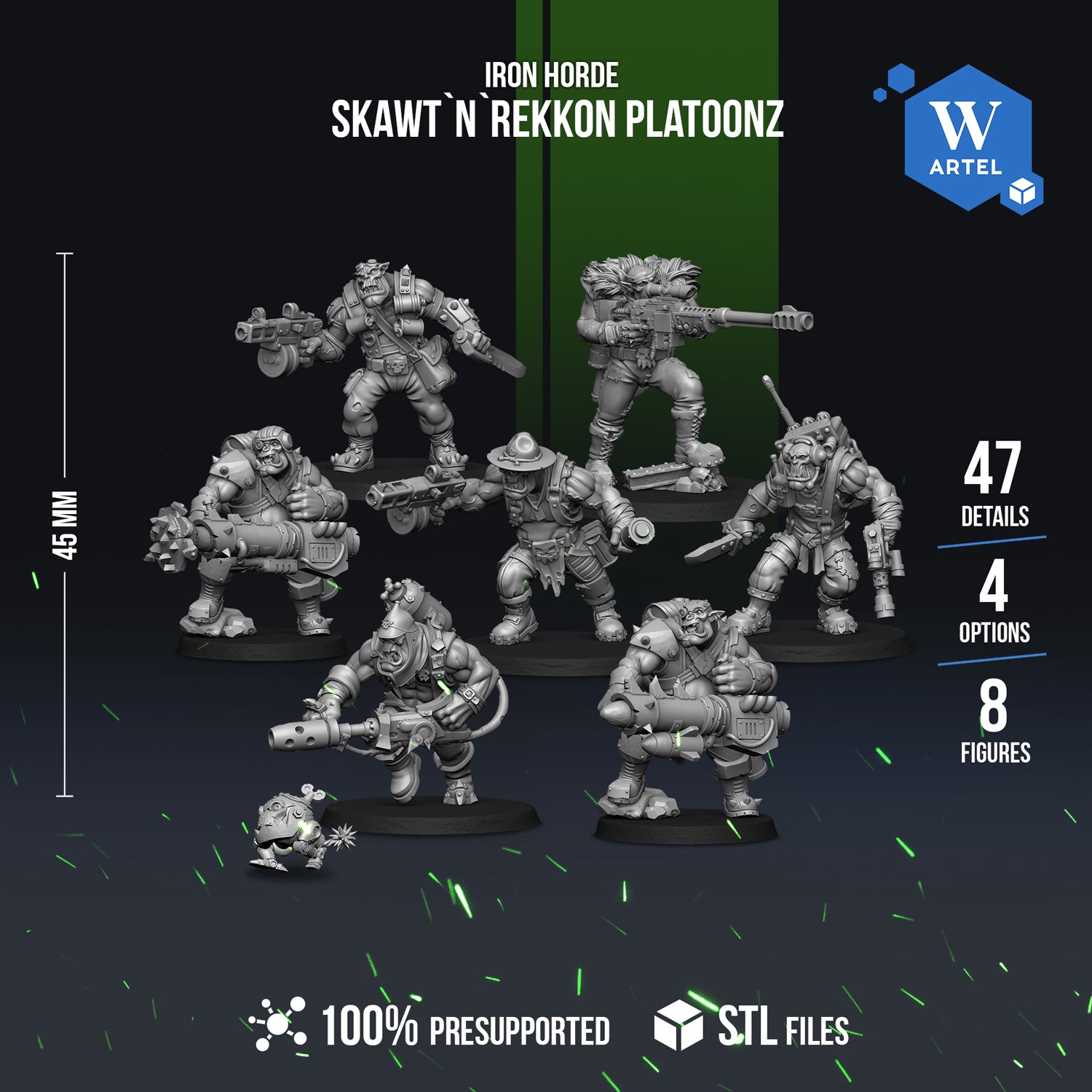 Space Orc Skawt`n`Rekkon Platoonz