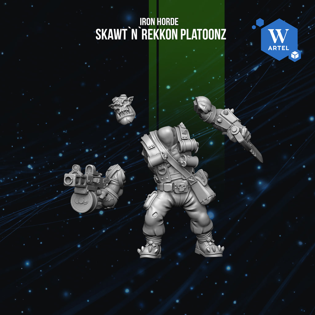 Space Orc Skawt`n`Rekkon Platoonz