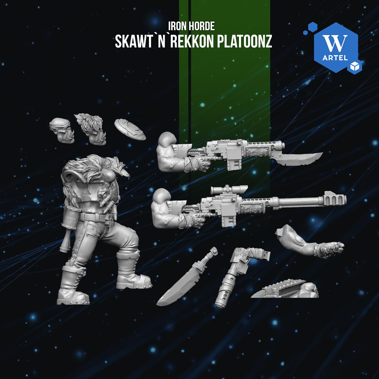Space Orc Skawt`n`Rekkon Platoonz