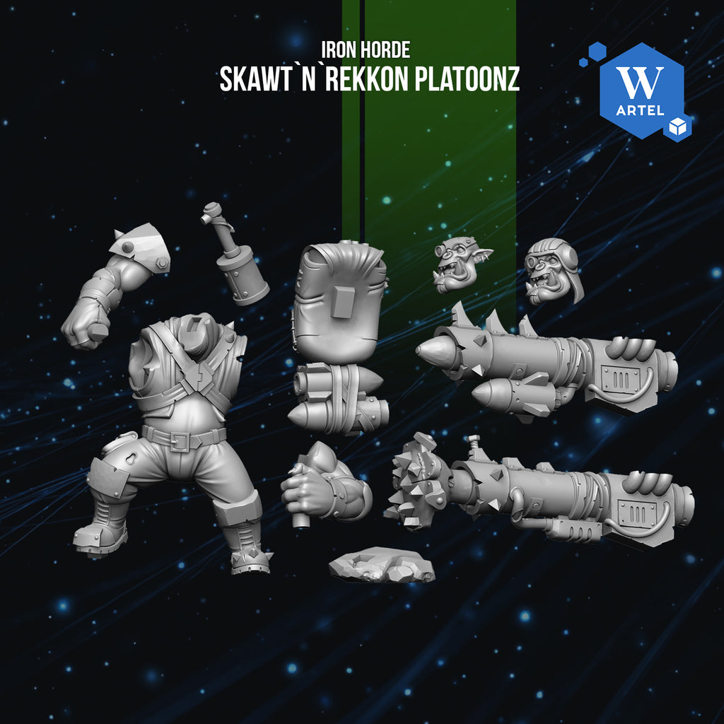 Space Orc Skawt`n`Rekkon Platoonz