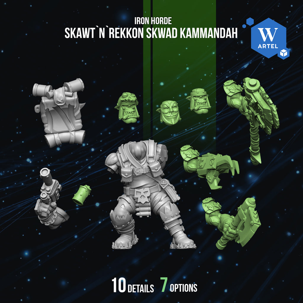 Space Orc Skawt`n`Rekkon Skwad Kammandah