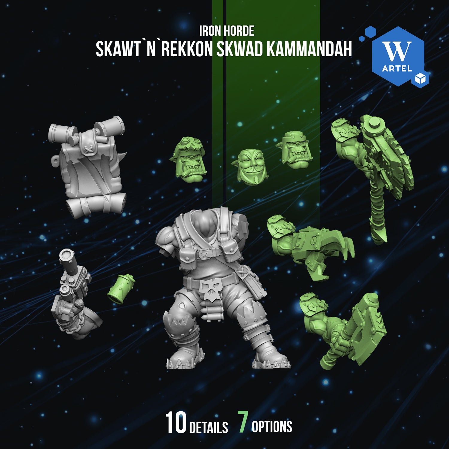 Space Orc Skawt`n`Rekkon Skwad Kammandah