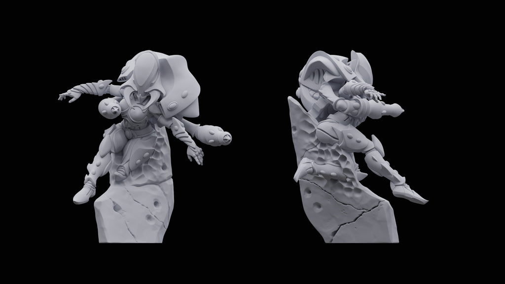 Space Elves Arachnids (5) - Resin Miniatures - ProxiesAU