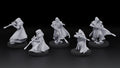 Space Elves Marksmen (5) - Resin Miniatures - ProxiesAU