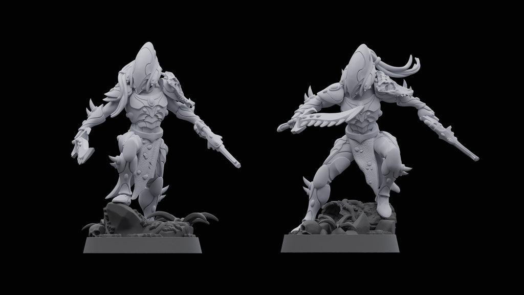 Space Elves Primeval Eviscerators (5) - Resin Miniatures - ProxiesAU