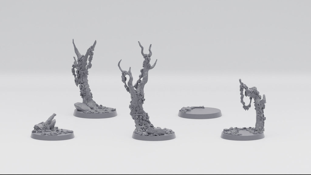 Space Elves Primeval Recoon Squad (5) - Resin Miniatures - ProxiesAU
