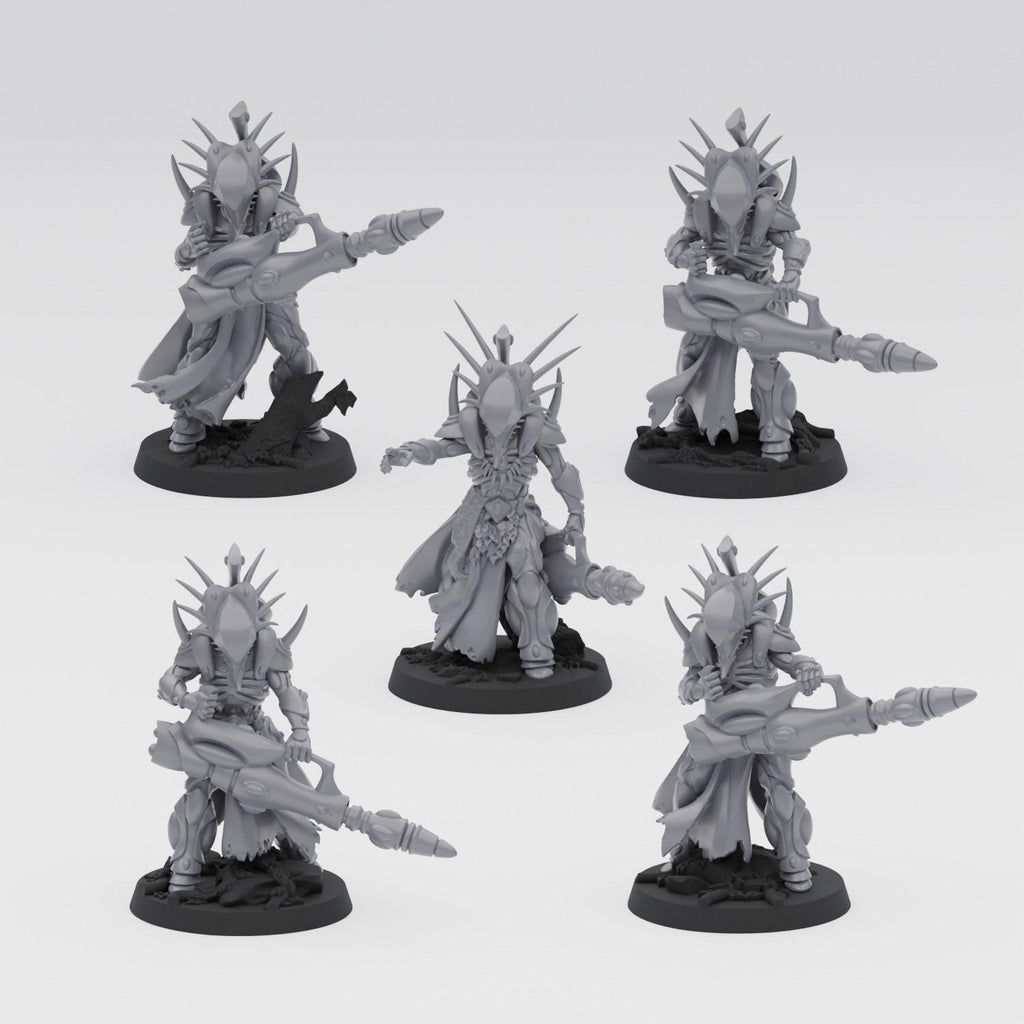 Space Elves Primeval Soul Eaters (5) - Resin Miniatures - ProxiesAU
