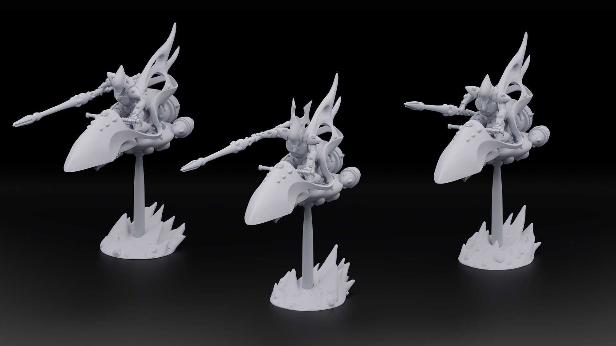 Space Elves Starburst Spears (3)