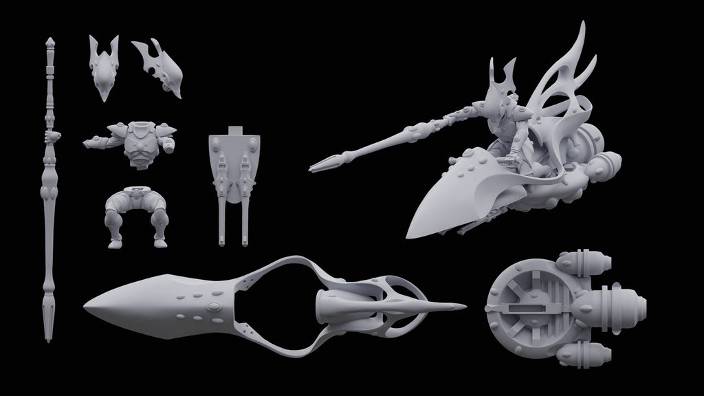 Space Elves Starburst Spears (3)