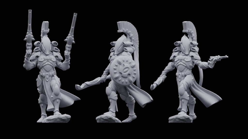 Space Elves Vindicators (5) - Resin Miniatures - ProxiesAU