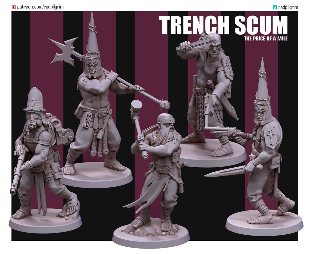 Trench Scum (10) - Tabletop Miniatures - ProxiesAU
