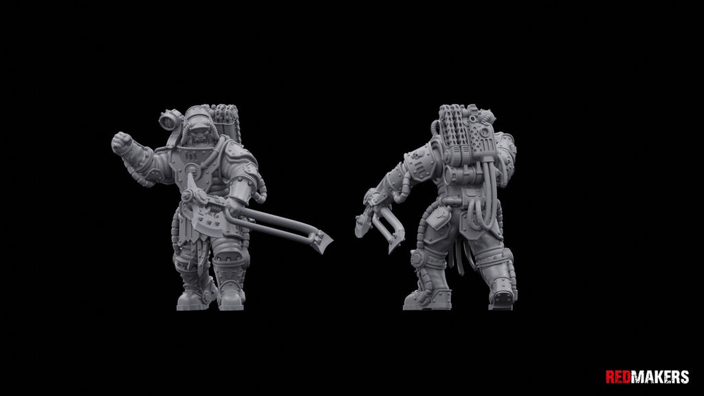 Solar Guard Axe Squad (10) - Resin Miniatures - ProxiesAU