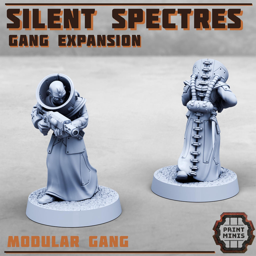 Silent Spectres Gang - Expansion (8) - Resin Miniatures - ProxiesAU