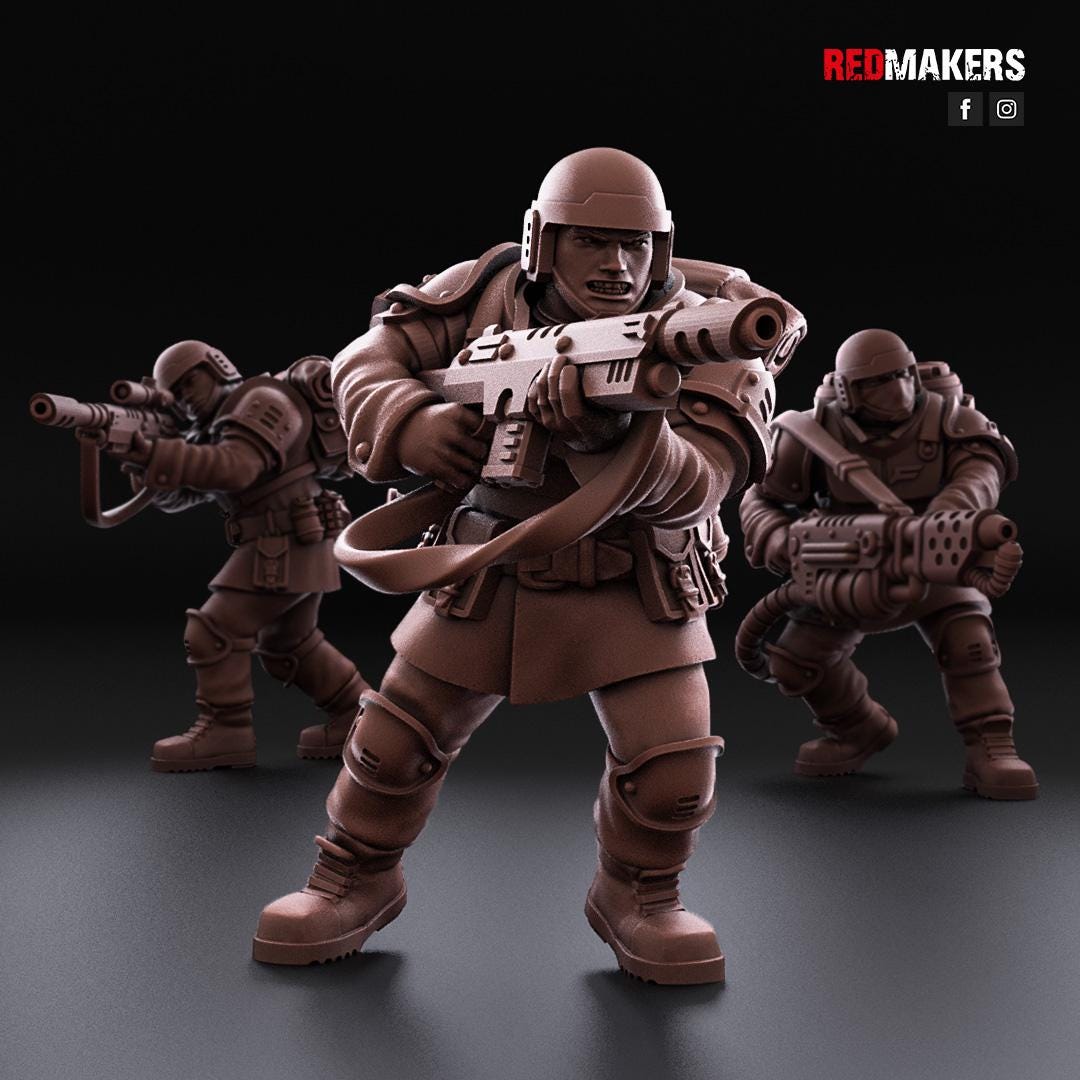 Imperial Shock Troops (10) - Resin Miniatures - ProxiesAU