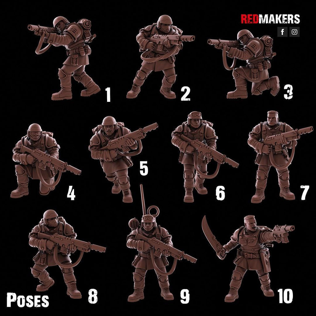 Imperial Shock Troops (10) - Resin Miniatures - ProxiesAU
