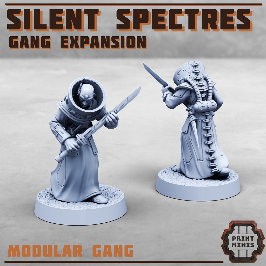 Silent Spectres Gang - Expansion (8) - Resin Miniatures - ProxiesAU